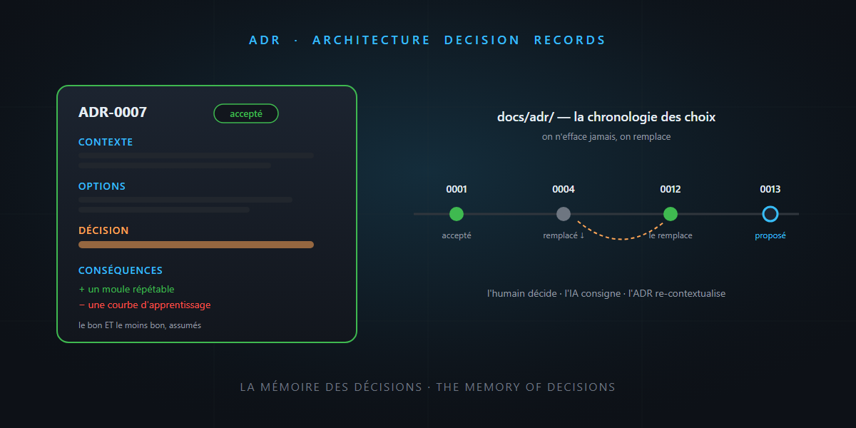 Les ADR : la mémoire de vos décisions d'architecture — c'est pas sorcier !