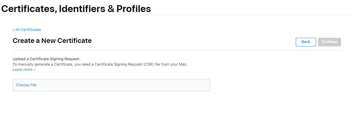 Merchant Id configuration page