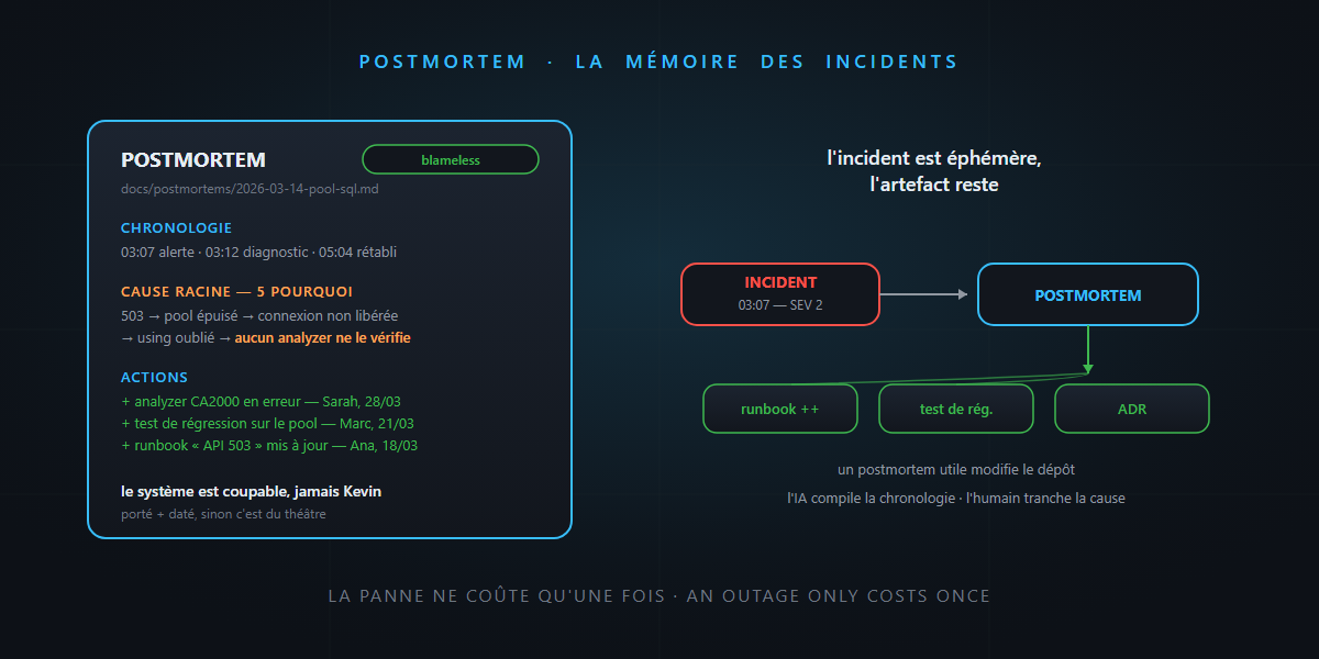 Le postmortem : la mémoire des incidents — c'est pas sorcier !