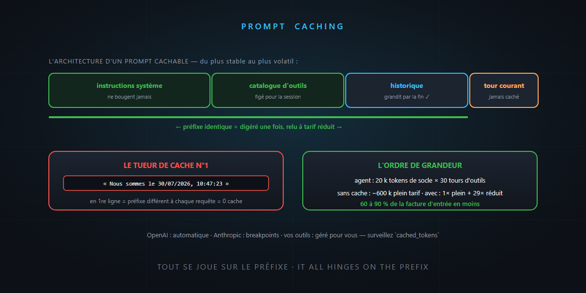 Le prompt caching : payer une fois, relire cent fois — c'est pas sorcier !